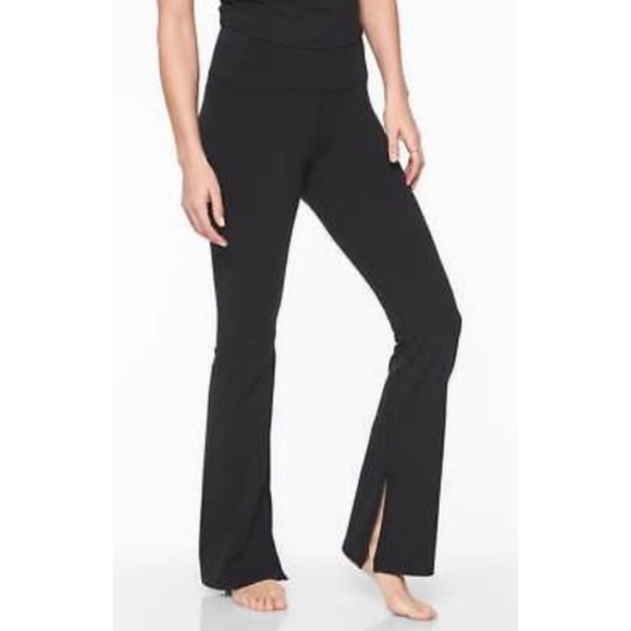Athleta Pants & Jumpsuits Athleta Black Barre Skinny Flare Split